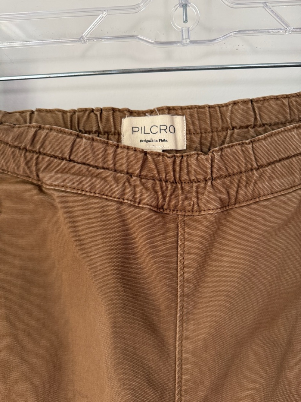 Pilcro Cropped Wide-Leg Pants in Brown - Picture 3 of 6